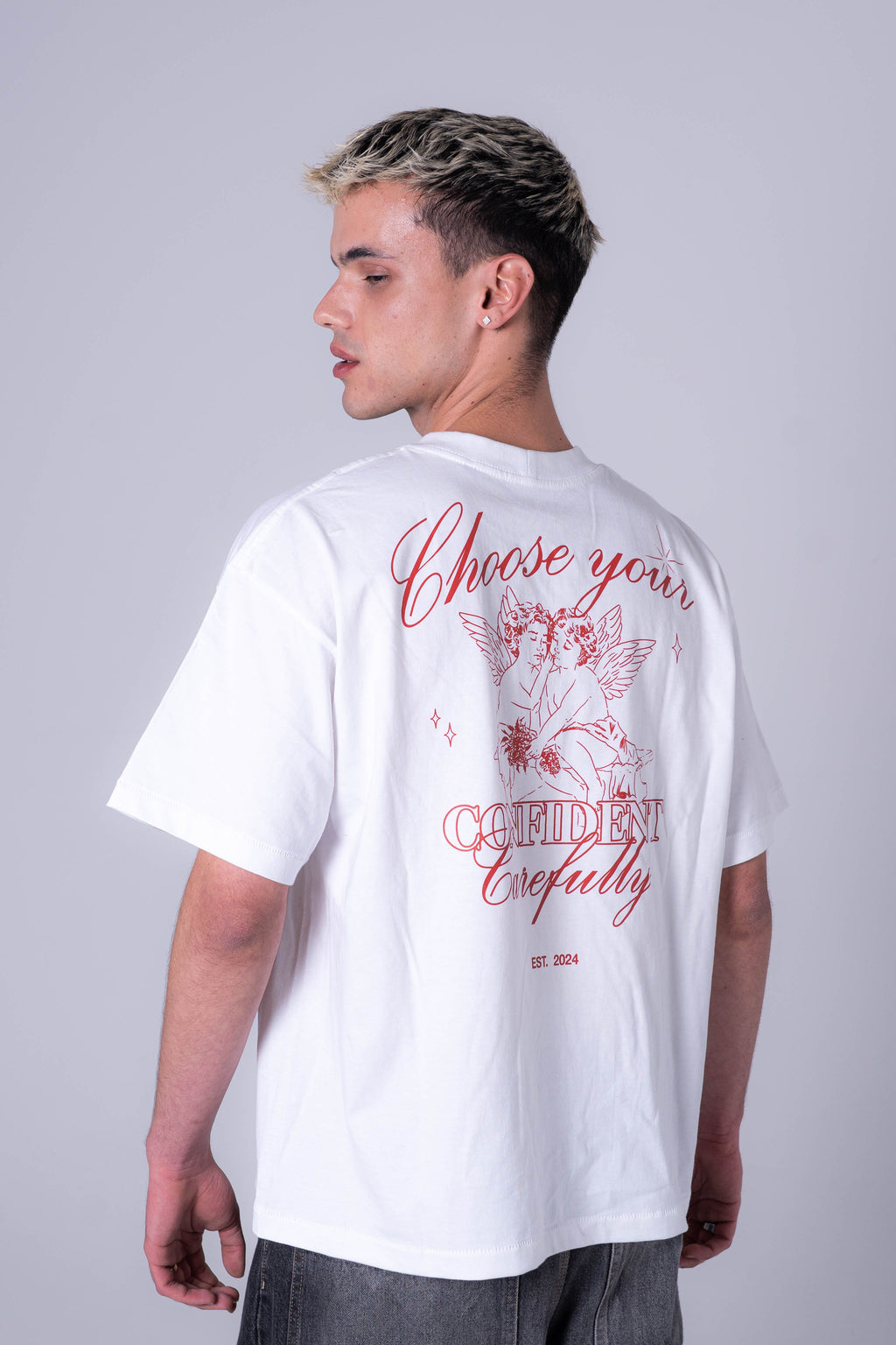 Camiseta Angels Blanca - Roja