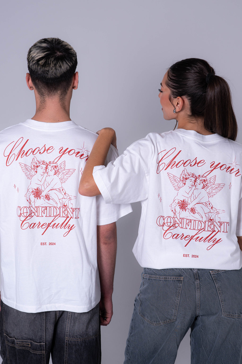 Camiseta Angels Blanca - Roja