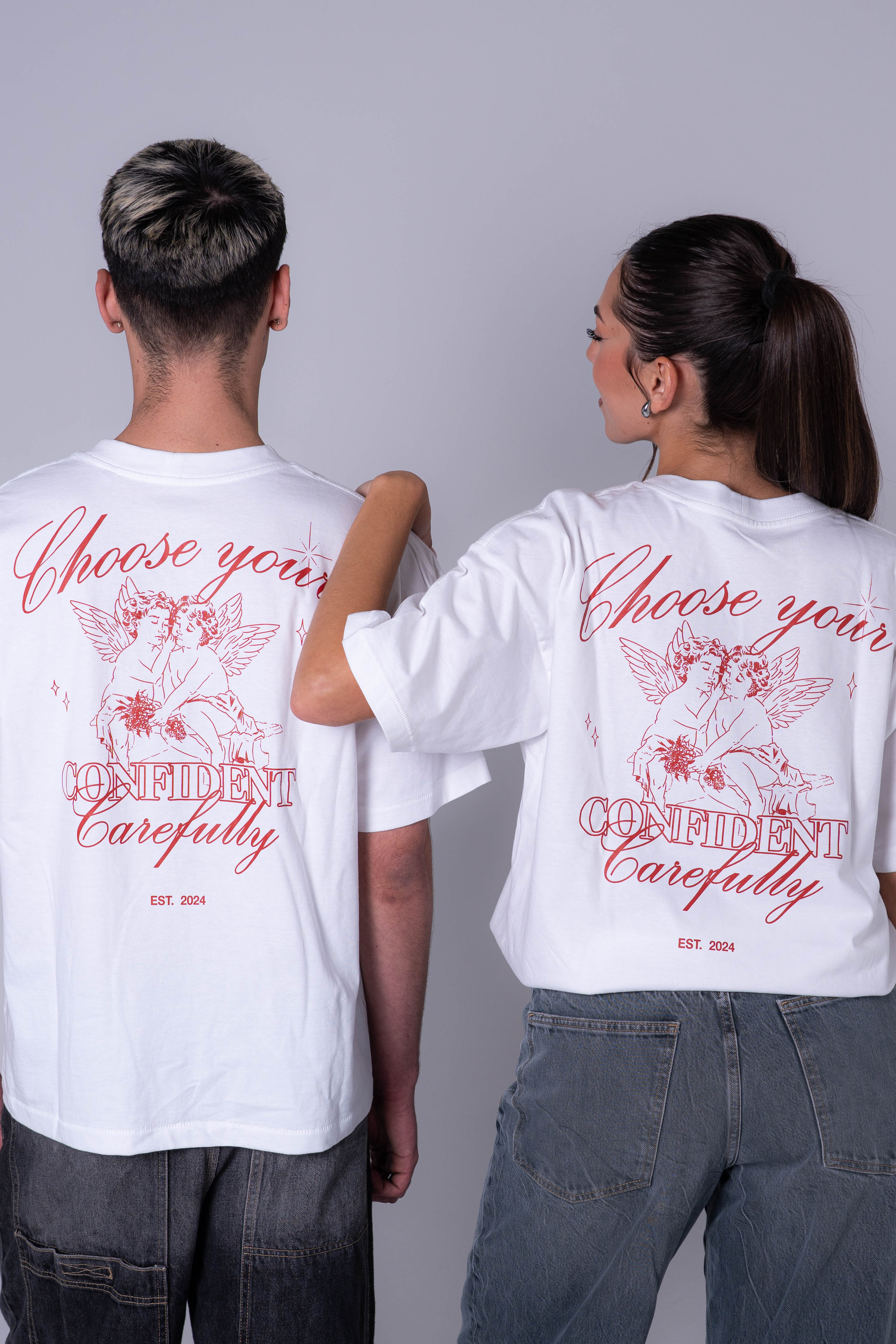 Camiseta Angels Blanca - Roja