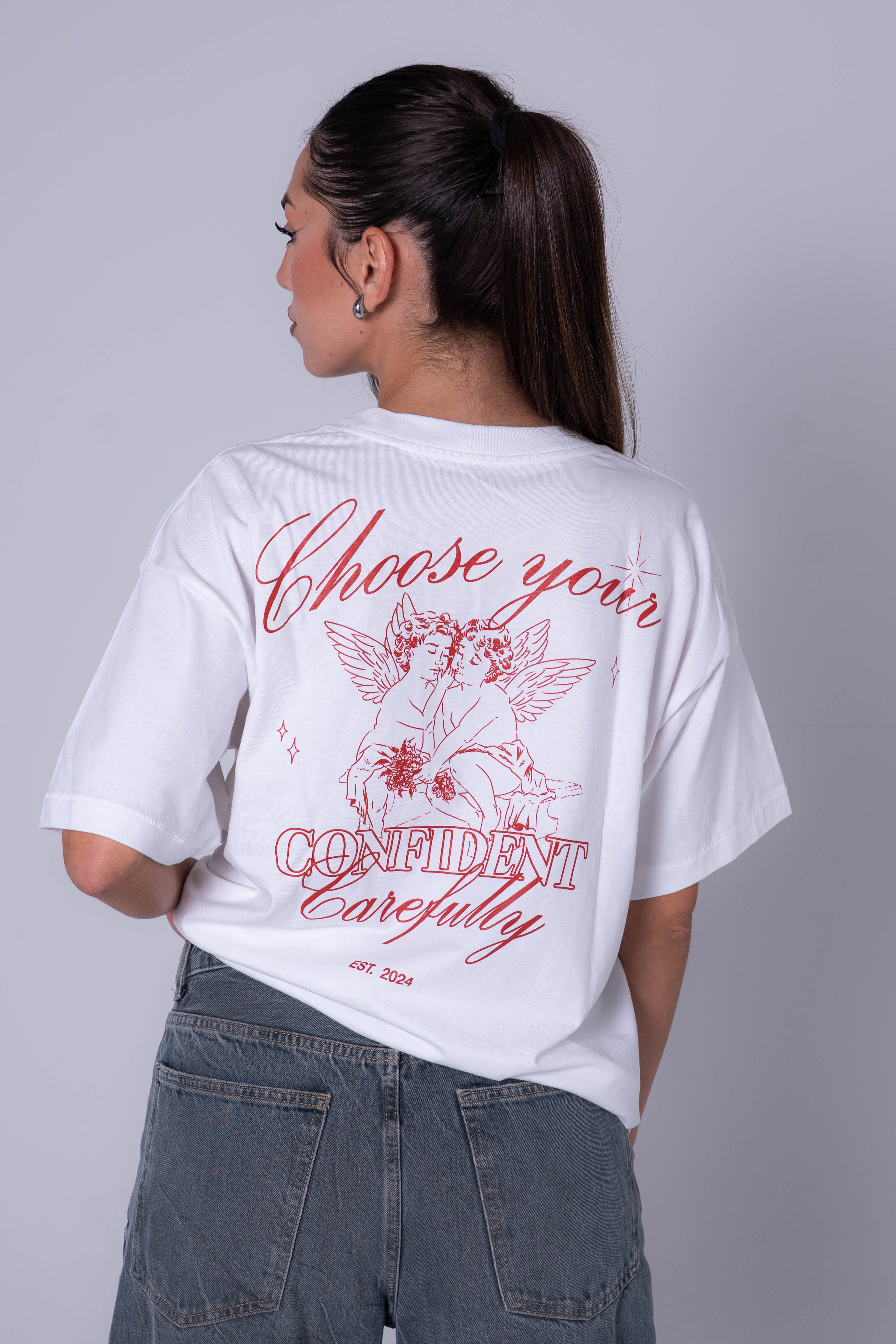 Camiseta Angels Blanca - Roja