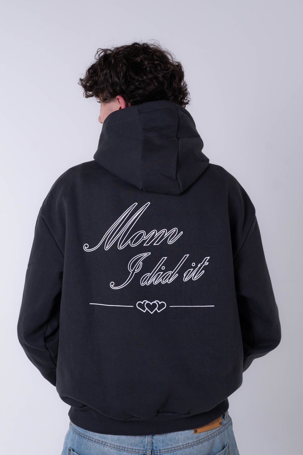 Sudadera Con Capucha Gris Antracita