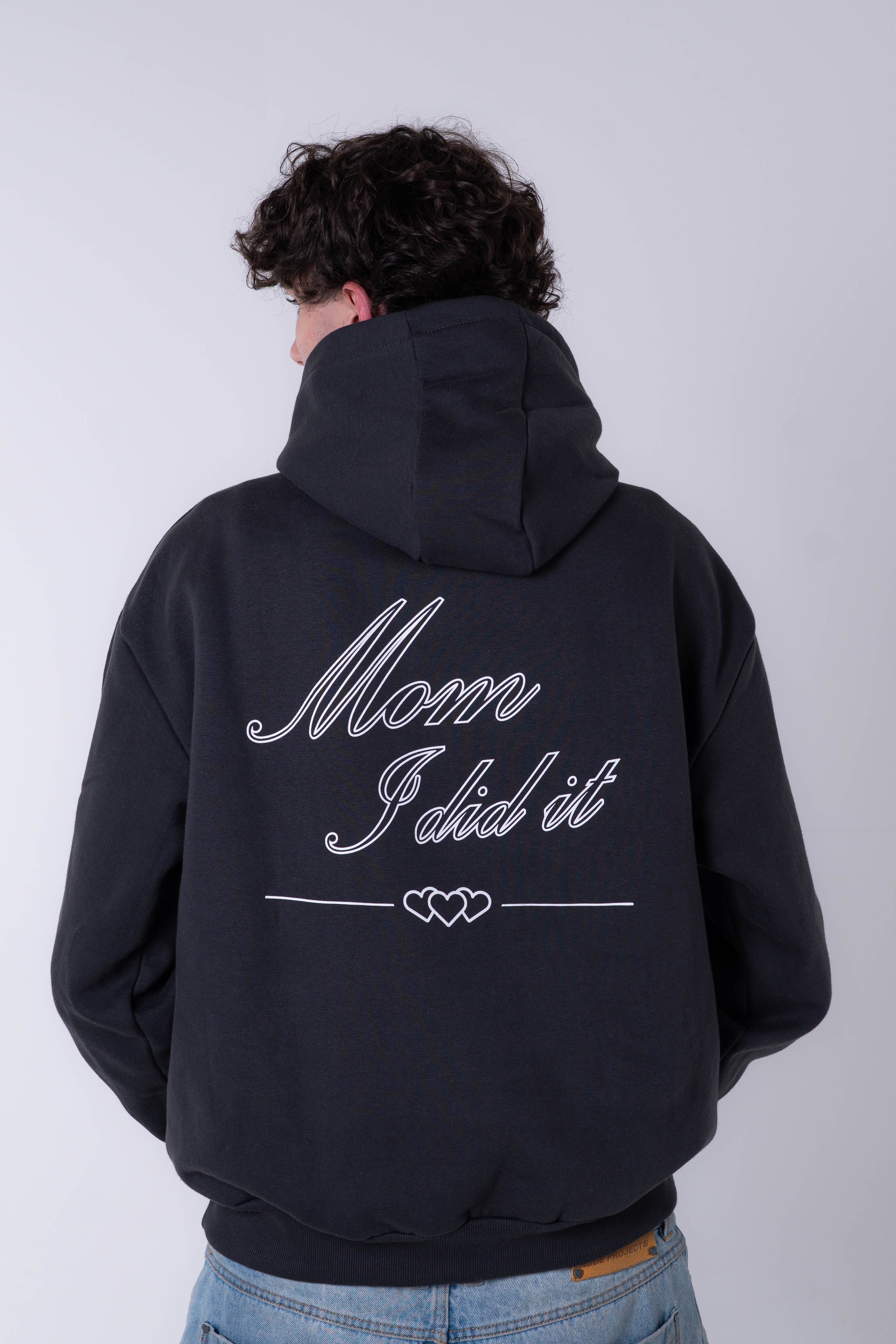 Sudadera Con Capucha Gris Antracita