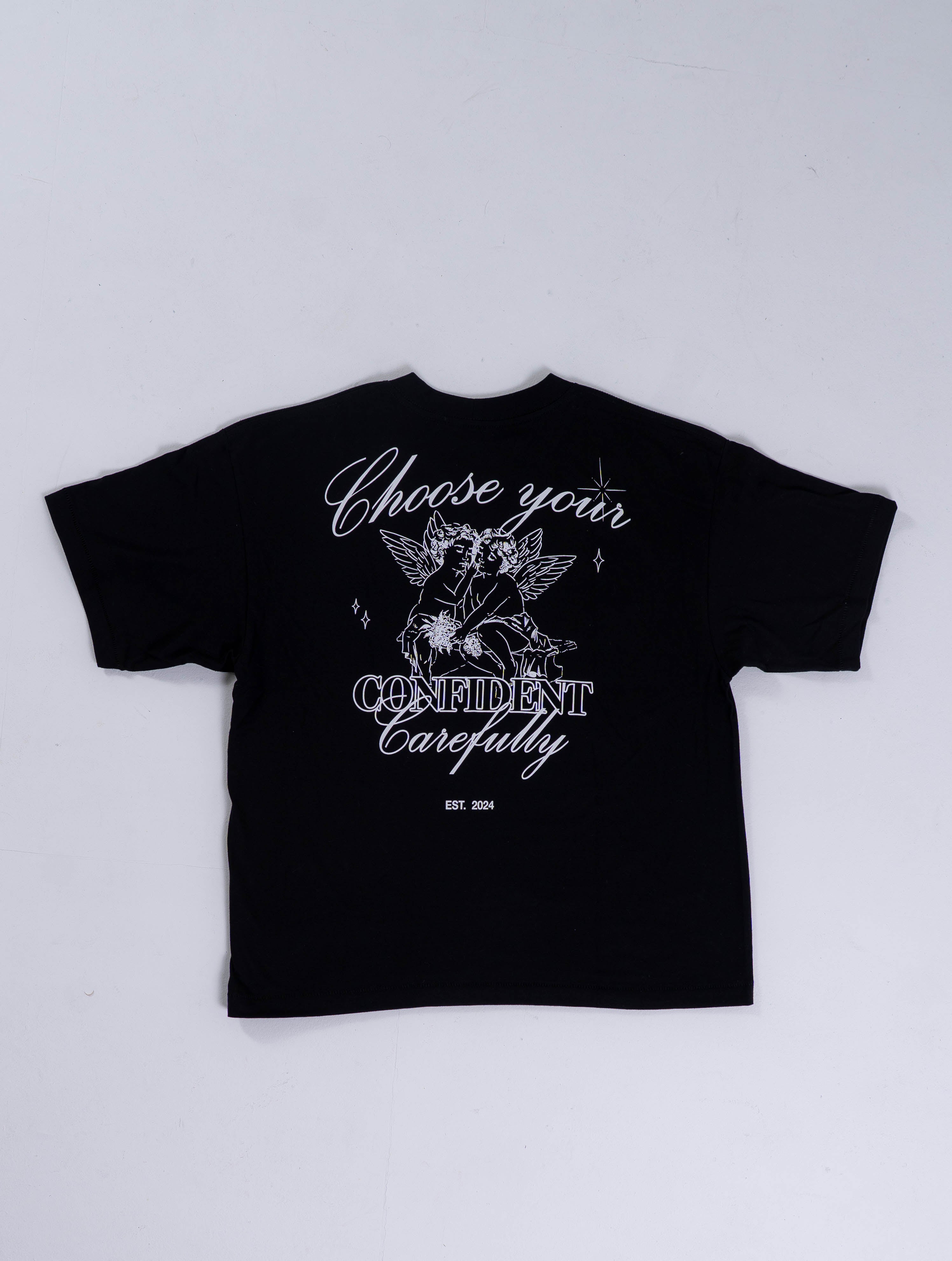 Camiseta Angels Negra - Blanca