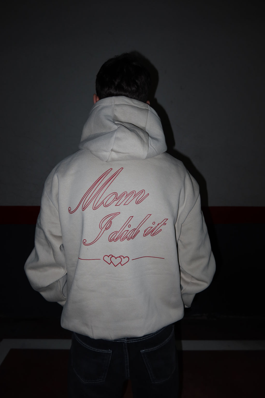 Sudadera Con Capucha Beige Oscuro