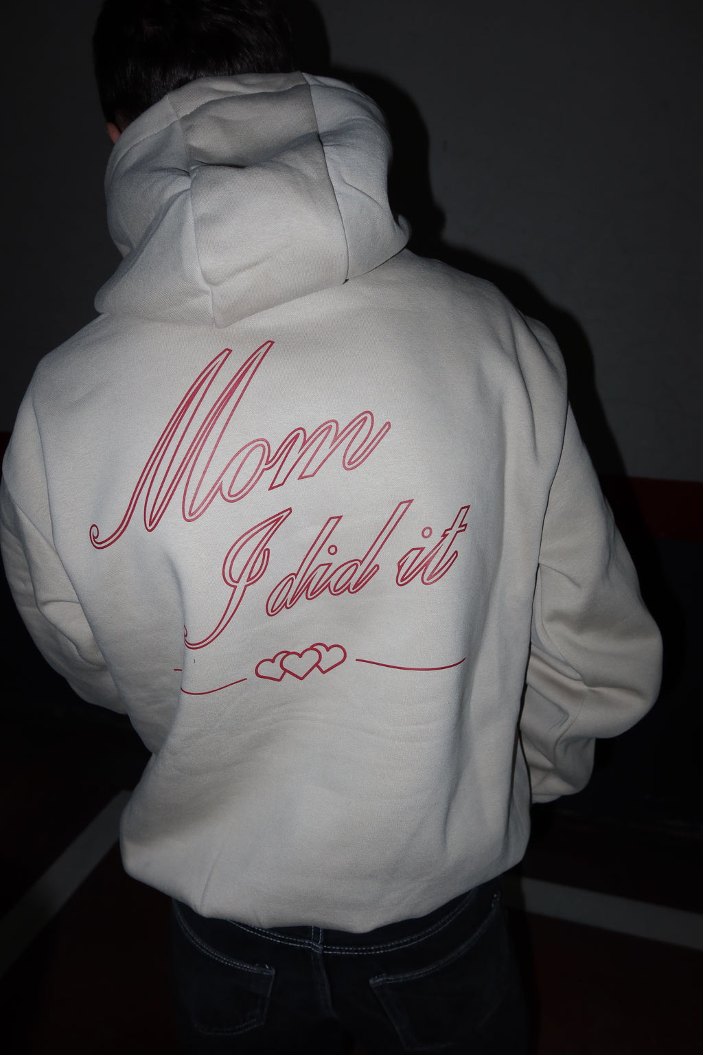 Sudadera Con Capucha Beige Oscuro