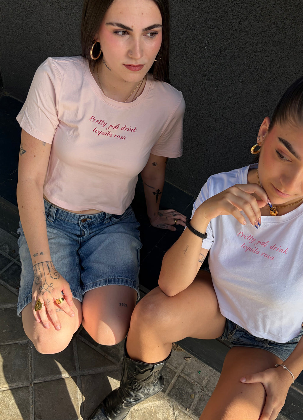 Top Corto Rosa - Rojo