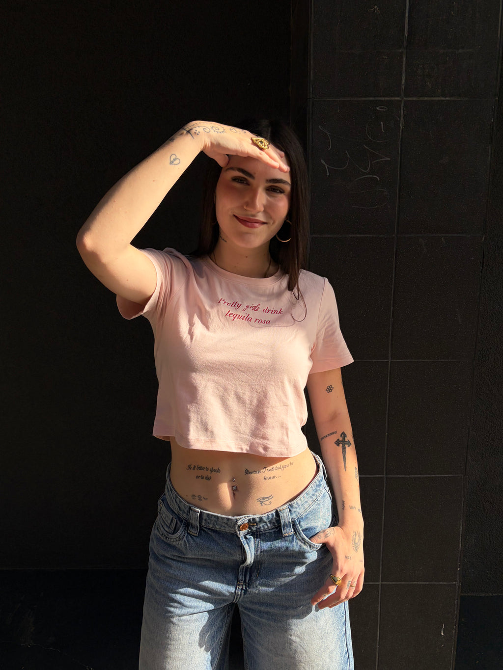 Top Corto Rosa - Rojo