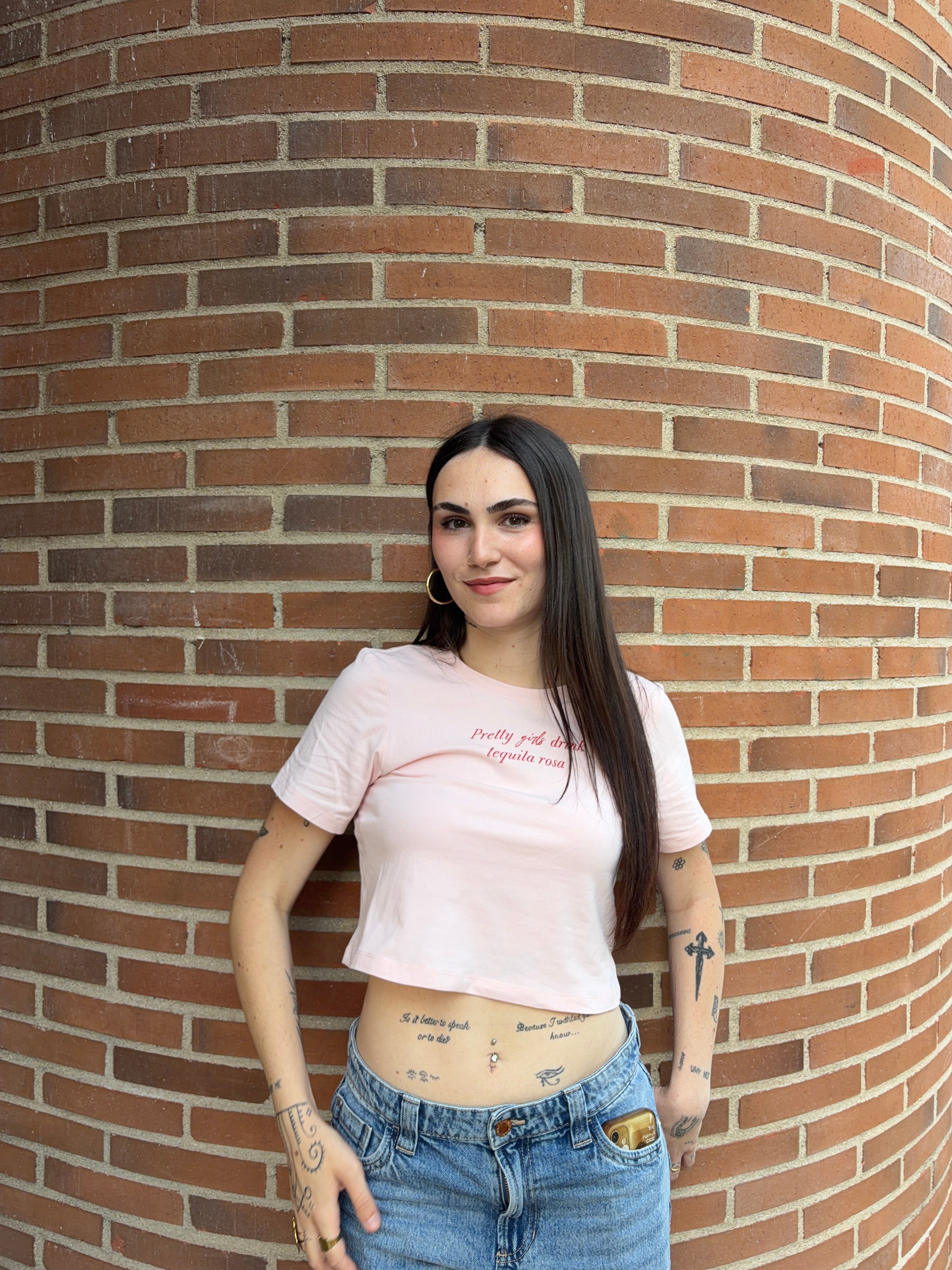 Top Corto Rosa - Rojo