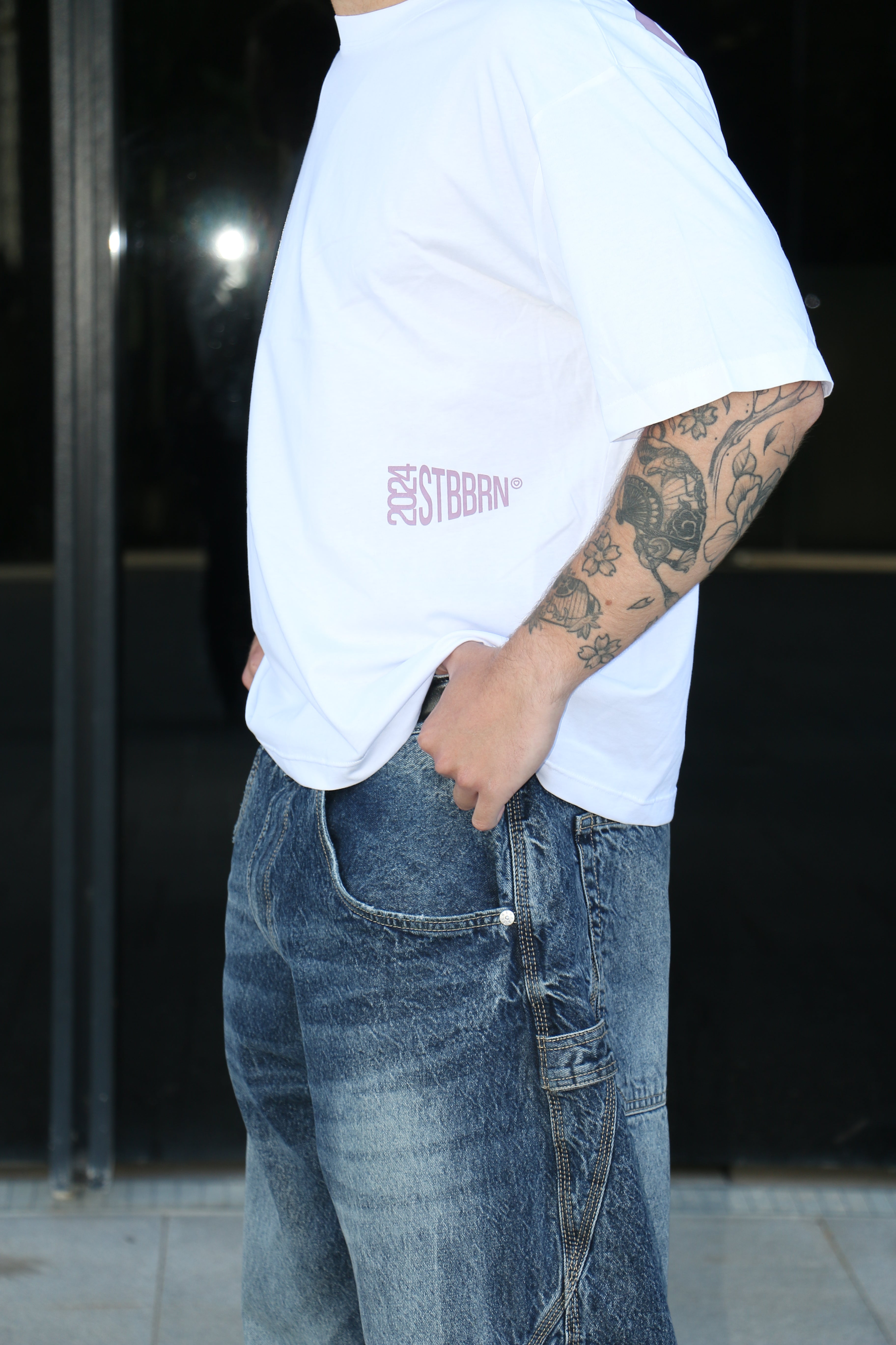 Camiseta NFE Blanca - Rosa