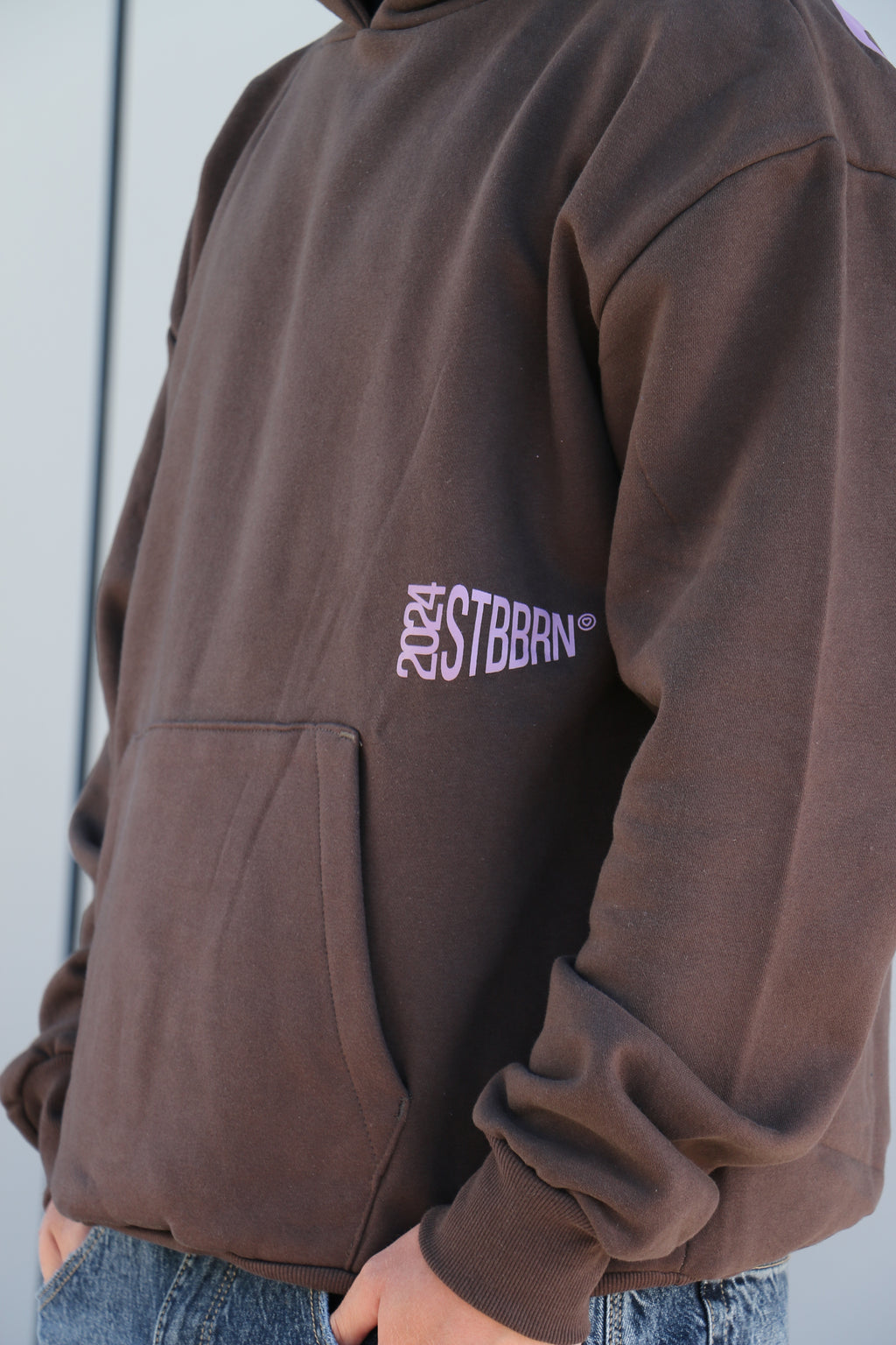 Sudadera Con Capucha Marrón