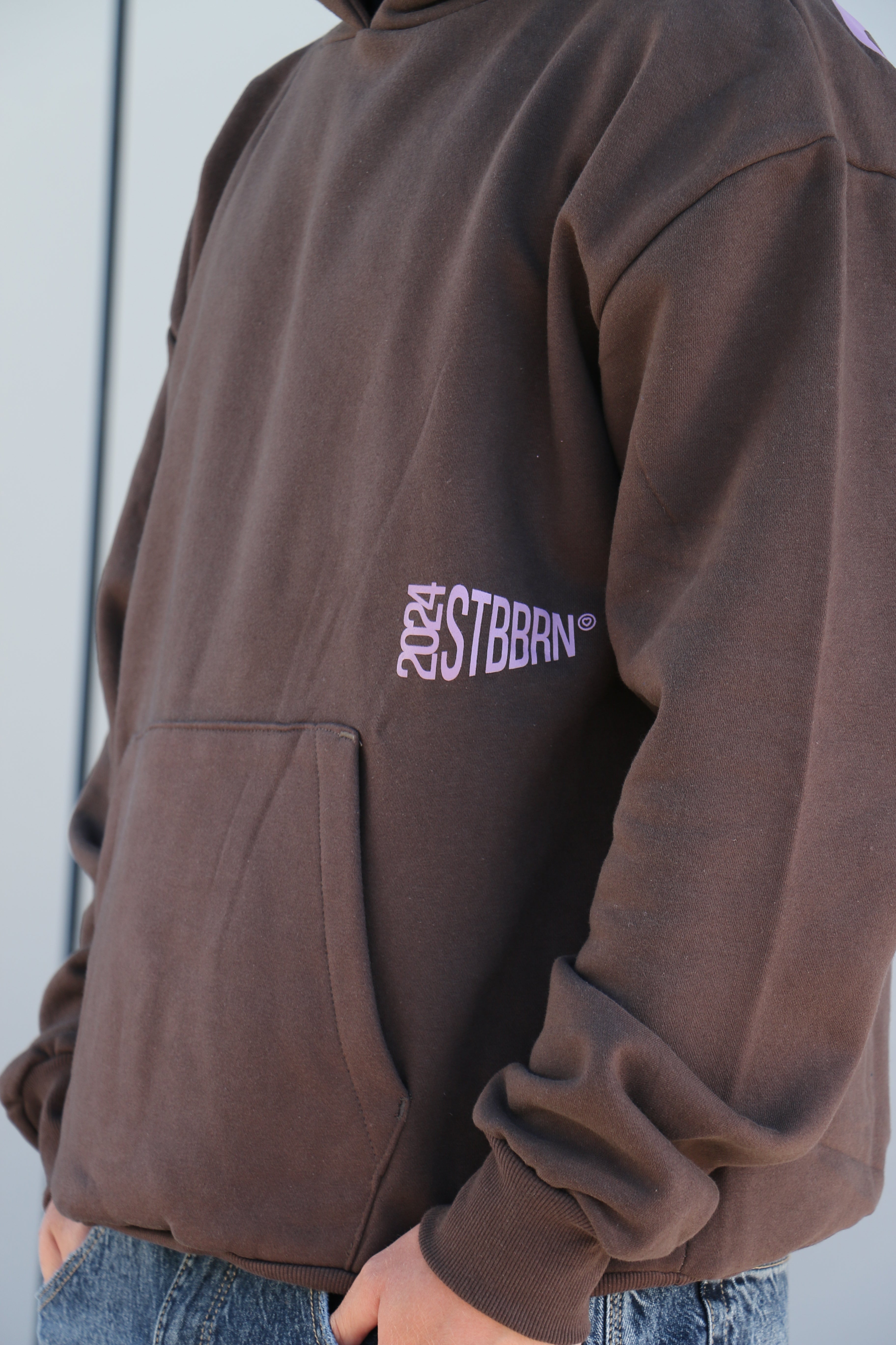 Sudadera Con Capucha Marrón